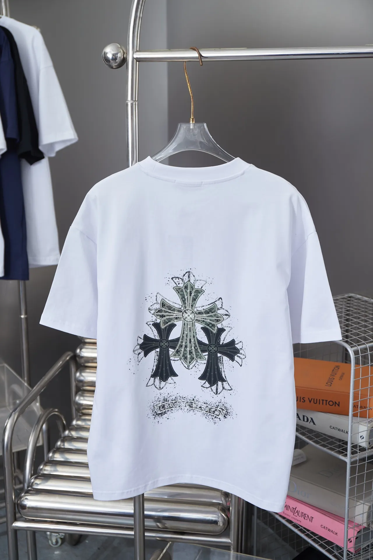 Chrome Hearte CH 25SS New Arrival 100% 32 1X 1 ：Black/White Size：S/M/L/XL